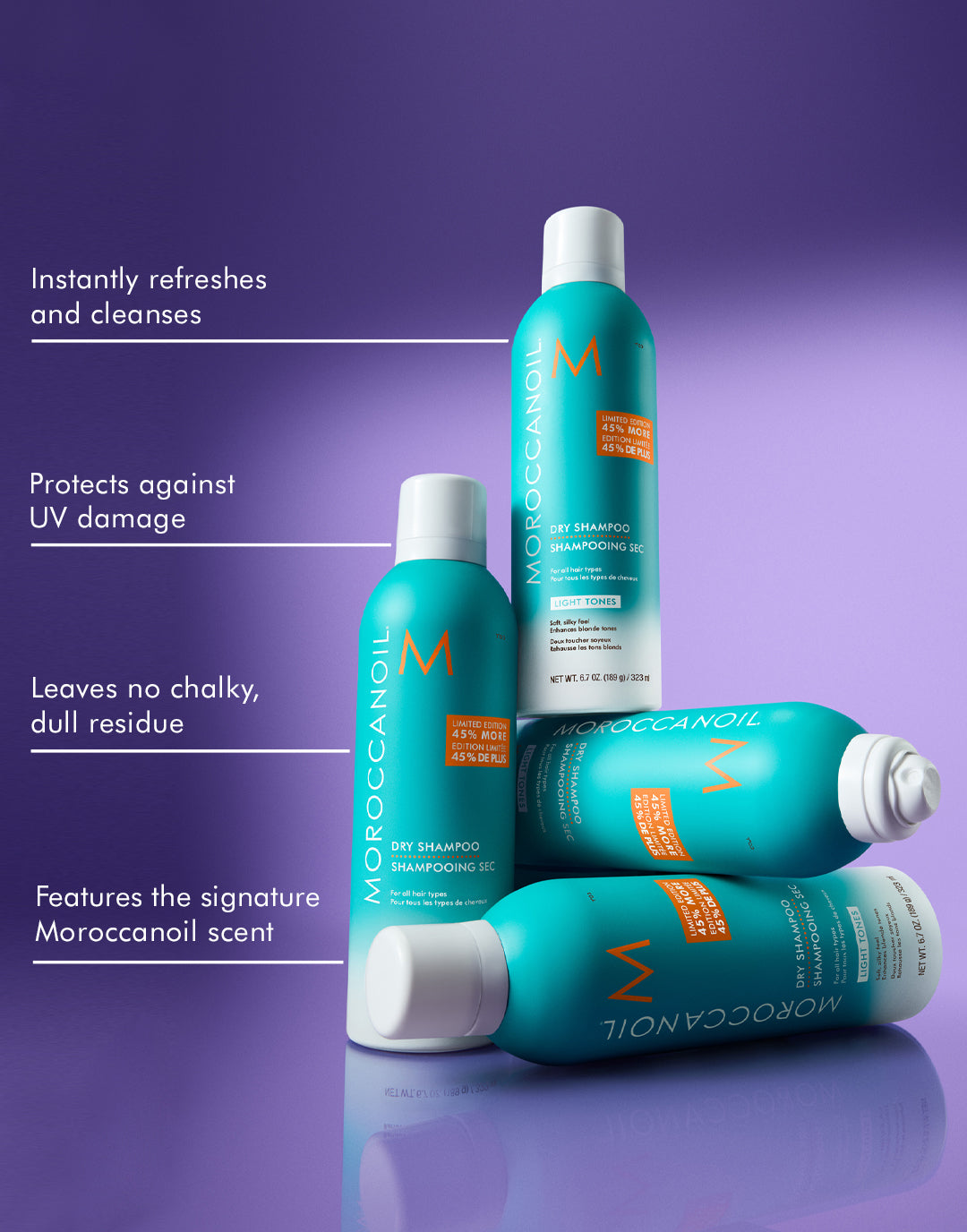 Trockenshampoo für helles Haar