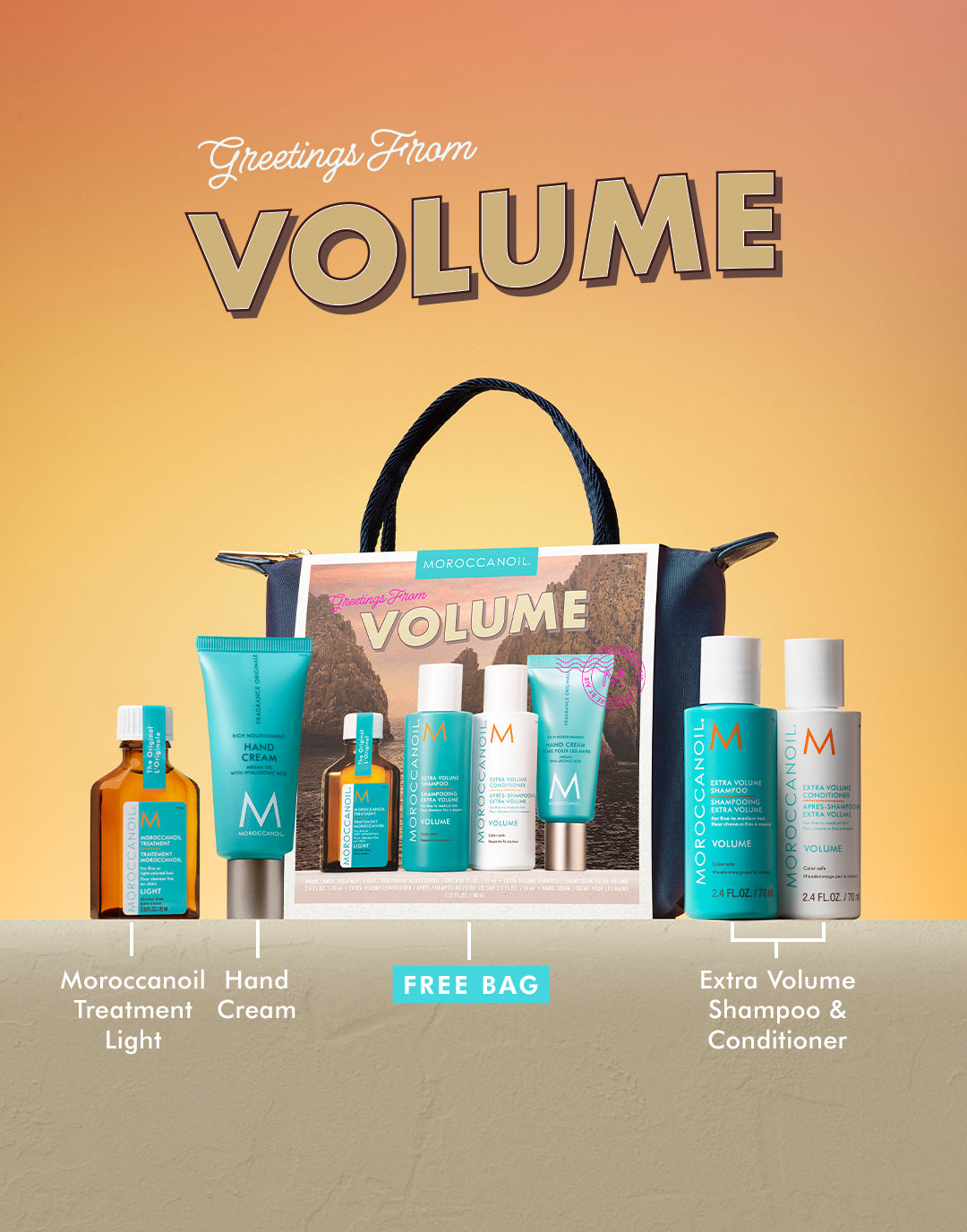 Volumisierendes Reiseset